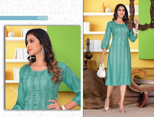 Beauty Heart Beat Heavy Rayon Embroidery Kurti Collection